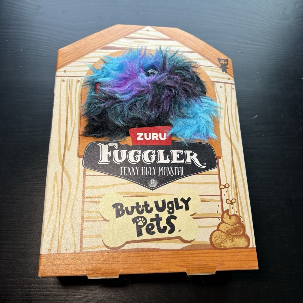 NEW Zuru Fuggler Butt Ugly Pets 9" Reek O Black Cat Monster Stuffed Animal